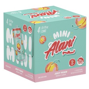 Alani Juicy Peach Energy Drink - 4pk/8.4 fl oz Cans - 1 of 3