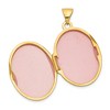 Black Bow Jewelry 14k Yellow Gold 21mm Love You Always Scroll Oval Locket - 4 of 4