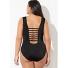 Swimsuits for All Women's Plus Size Strappy Scoopneck One Piece Swimsuit - image 3 of 4