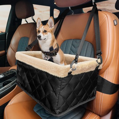 JOEJOY Dog Car Seat for Small Dogs, Deluxe Dog Booster Car Seats with Metal Frame, Puppy Car Seat, Dog Car seat for Pets Up to 15lbs