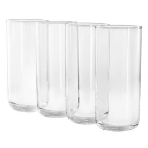Gibson Home Emory 4 Piece 17 Ounce Clear Glass Tumbler Set - 1 of 4