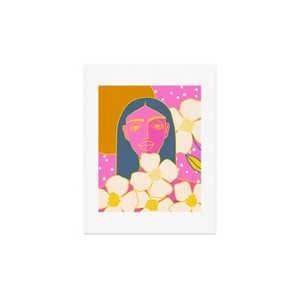 Deny Designs Maritza Lisa A Girl And Her Flowers Framed Art Print - 1 of 4