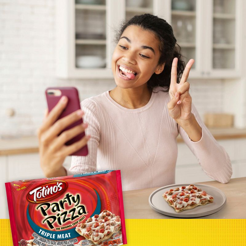 Totino's Triple Meat Party Frozen Pizza - 10.5oz, 5 of 13