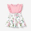 PATPAT Mommy and Me Dresses Matching Set Ruffle Flutter Short Sleeve Floral Dress Mom Baby Girl  Boho Midi Dresses. - 2 of 4