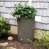 Good Ideas Impressions 50-Gallon Rain Saver Barrel Faux Palm Trunk Surface, Dual Spigot Locations with 2 Brass Spigots and Screen, Oak - 2 of 4