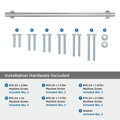 Polished Chrome 18-Inch Modern Appliance Pull with Mounting Hardware