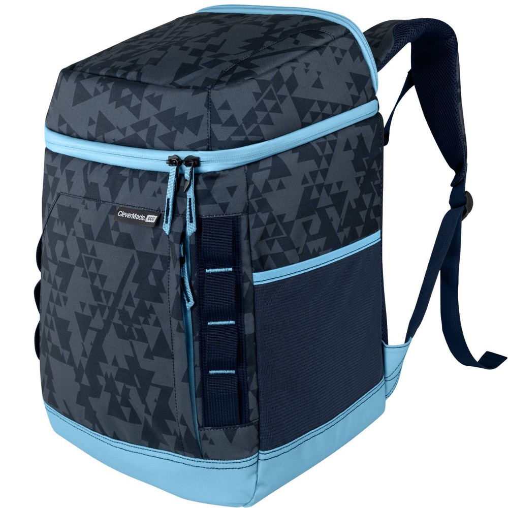 CleverMade Pacifica 15qt Insulated Leak Resistant Backpack Cooler with Bottle Opener - Aqua