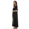 Riviera Sun Embroidered Maxi Dress with Double Side Slits - 2 of 3