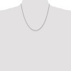 Black Bow Jewelry 1.6mm, 10k White Gold Diamond Cut Solid Rope Chain Necklace - 2 of 4