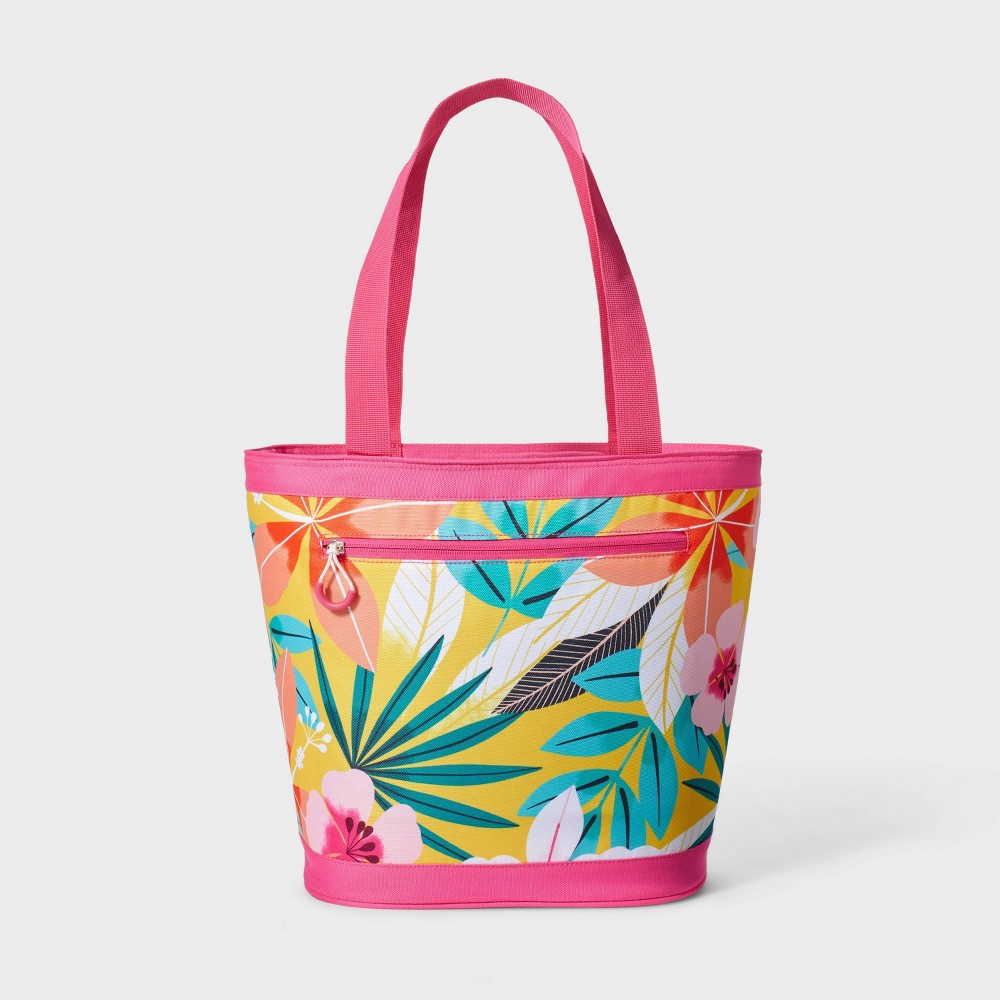 4.5qt Tote Cooler Pink Floral - Sun Squad™