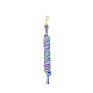 Weaver Leather Mini Pony Poly Lead Rope - 7' Soft Grip Brass Snap Pink ...