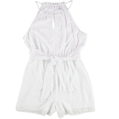 bar III Womens Dot Halter Romper Jumpsuit