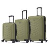 U.S. Army FOX PRO 3pc Expandable Checked Hardside Suitcase Set with TSA Lock - 2 of 4