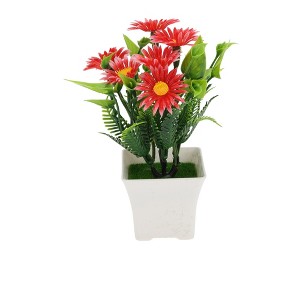 Unique Bargains Artificial Plants Simulation Plastic 2.95"x2.95"x6.30" 1 Pcs - 1 of 4