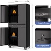 CuisinSmart Garage Storage Cabinet, 73 Inch Metal with Locking Doors and Adjustable Shelves, Heavy Duty Tool Cabinet with 2 Drawers - 2 of 4