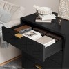 Whizmax 4 Drawer Dresser for Bedroom, Wood Dresser＆Chest of Drawers, Modern Dressers with Gold Metal Handles for Living Room, Hallway, Entryway - 4 of 4