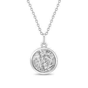 Girls' Saint Michael Sterling Silver Pendant/Necklace - In Season Jewelry - 1 of 1