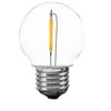 Novelty Lights Warm White Plastic G50 Globe Hanging LED String Light Replacement Bulbs E26 Medium Base 1 Watt - 4 of 4