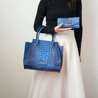 MKF Collection Viridiana Women’s Luxe Croc-Embossed Versatile Tote Bag by Mia K - Fuchsia — фото 4