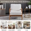 NicBex Mid Century Modern Upholstered Accent Chair,Faux Leather Armchair with High Back,Accent Chairs for Living Room,Bedroom,Office - 4 of 4