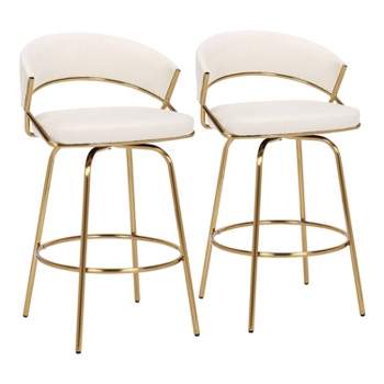 Set of 2 Jie Counter Height Barstools - LumiSource