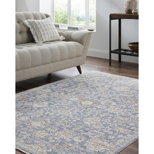 Hauteloom Urara Blue Area Rug - 1 of 4