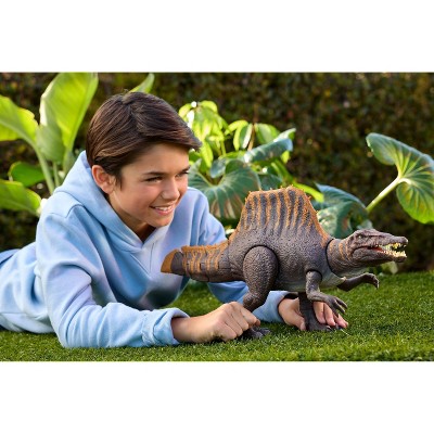 Детские фигурки Jurassic World Rebirth Tail Thrasher Spinosaurus Action Figure, Dinosaur Toy with 2 Attack Moves — фото 2