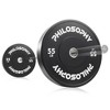 Philosophy Gym Set of 2 Olympic 2-Inch Rubber Bumper Plates Black - 4 of 4