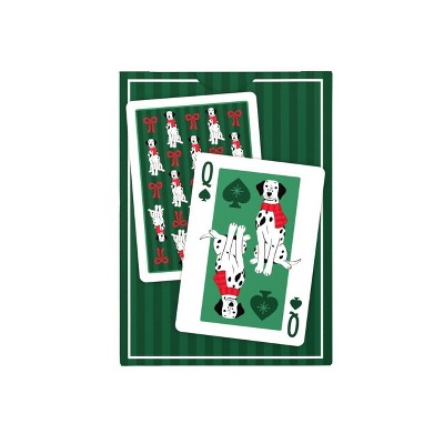 Bicycle Dalmatians Green Playing Cards