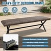 EAGEL PEAK Sienna Bay 2-Person Outdoor Wicker Bench with Metal Frame - 4 of 4