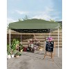 10x10 Pop Up Canopy with 3 Sidewalls - Easy Up Camping Tent with One Button Push Setup for Deck, Garden, Sports, Beach, Party - 4 of 4