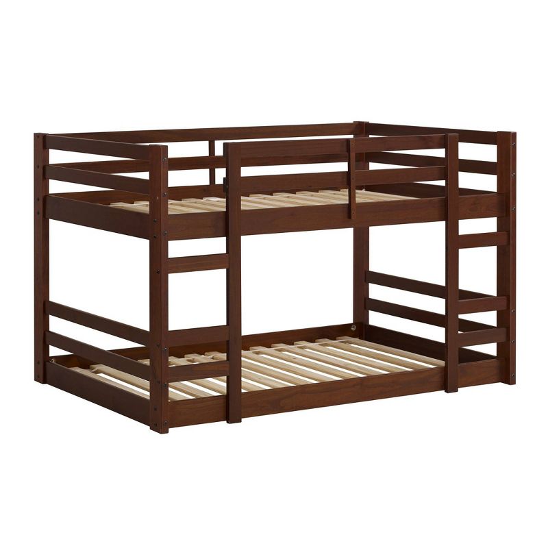 Twin Over Twin Indy Solid Wood Low Bunk Bed - Saracina Home, 3 of 14