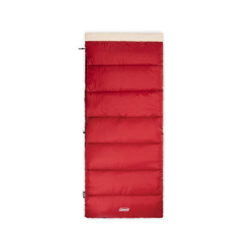 Coleman Adult Flatlands 30F Rectangle Sleeping Bag - Mahogany
