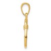 Black Bow Jewelry 14k Yellow Gold Small 3D Fishhook Pendant - 2 of 4