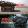 Gulches Waterproof Hard Case with Lid Storage Box and Dividers - Black Plastic Precision Instrument Case - 3 of 4