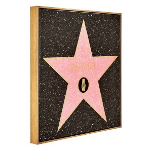 American Art Decor 16"x16" Big Shot Framed Canvas Wall Decor: Vintage Style, Hollywood Glam, MDF Composite - 1 of 4