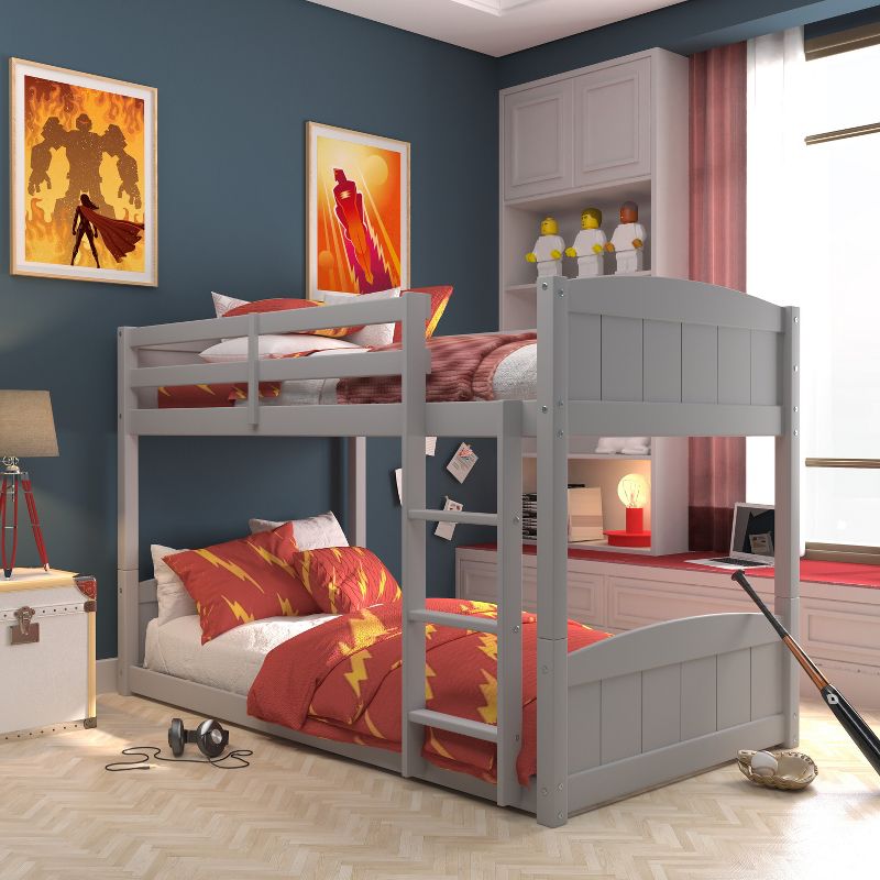 Twin Over Twin Alexis Wood Arch Floor Bunk Bed - Hillsdale Furniture, 6 of 17