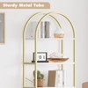 Arched Bookshelf, 5-Tier Open Bookshelf, Modern Bookcase Storage Shelves with Metal Frame - 4 of 4