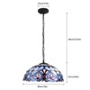 YIYIBYUS Pendant Light Stained Glass Hanging Lamp for Kitchen Island Dining Room - 4 of 4
