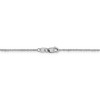 Black Bow Jewelry 1mm 14k White Gold Diamond Cut Fancy Singapore Chain Necklace - 4 of 4