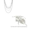 Adornia Rhodium Plated Layered Tennis Necklace - 2 of 2