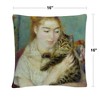 Pierre Renoir 16 X 16 Decorative Throw Pillow by Trademark Fine Art - 4 of 4
