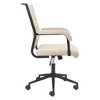 HomeRoots Beige and Black Adjustable Height Swivel Rolling Office Chair - 4 of 4