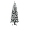 6ft Pre-Lit Artificial Christmas Tree with 700 Thickened Branch Tips & 300 Lights for Home Office Party - 2 of 4