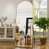 BEAUTYPEAK 71"x26" Arched Full Length Mirror with Stand, Wall Mounted Floor Mirror or Leaning Mirror for Bedroom or Living Room - 3 of 4
