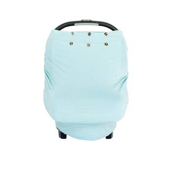 Snuggle Shield LUXE Protection Rayon from Bamboo Multi Use Antimicrobial Air Filtering Infant Car Seat/Nursing Cover - Blue