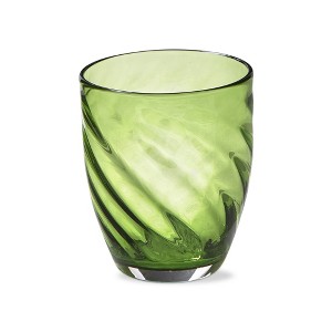 tag 12 oz. Optic Everything Glass Solid Lt Green Dishwasher Safe Beverage Glassware  Dinner Party Wedding Resturant - 1 of 2