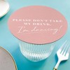 Big Dot of Happiness 25 Ct Pink Simple Script Please Don't Take My Drink I'm Dancing Coasters, 4-Inch Disposable Round Paper Coasters - 3 of 4