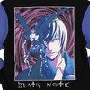 Death Note Light Yagami Long Sleeve Purple & Black Hooded Sweatshirt - 4 of 4