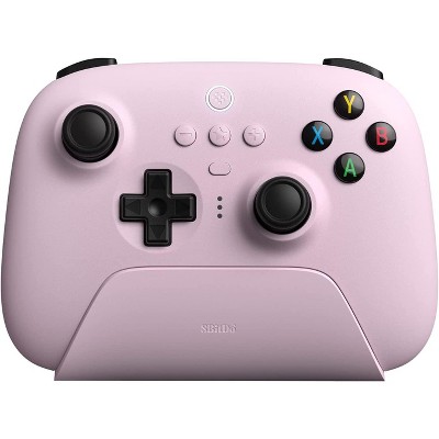 8Bitdo Ultimate Wireless Controller with Charging Dock for PC, Android, Steam Deck, Apple - Pastel Pink